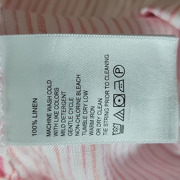 Tommy Bahama Pink Striped Linen Tank Top Size Medium - Picture 7 of 7